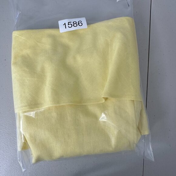 Banana Republic Mini Dress Size 6 Yellow Linen Blend - Picture 7 of 10